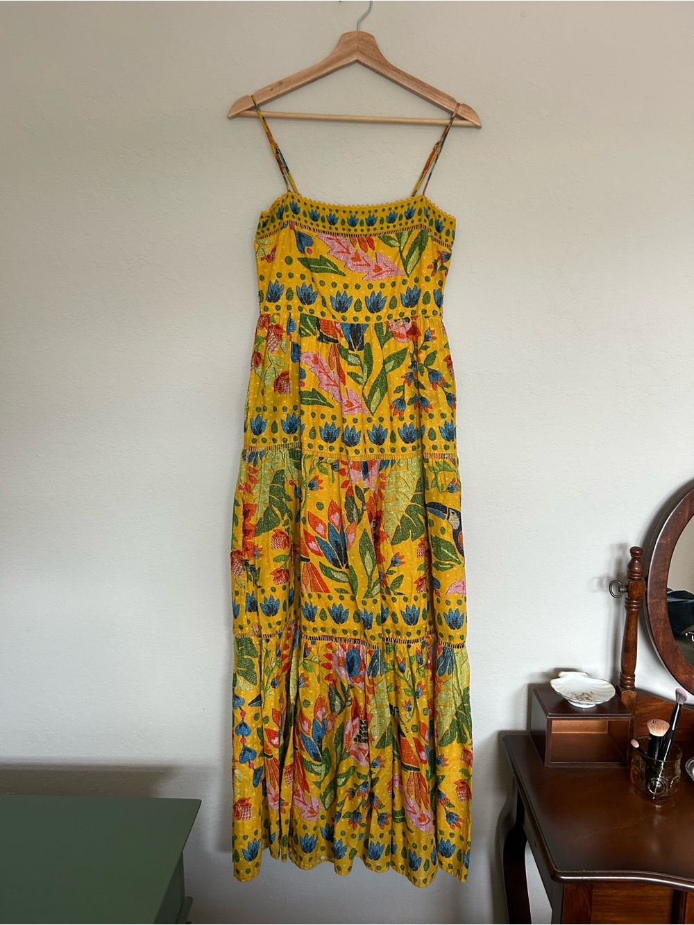 Farm Rio Maxi Sundress with Spaghetti Straps